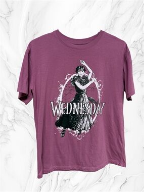 Wednesday Graphic Tee - Dusty Rose girls s XL